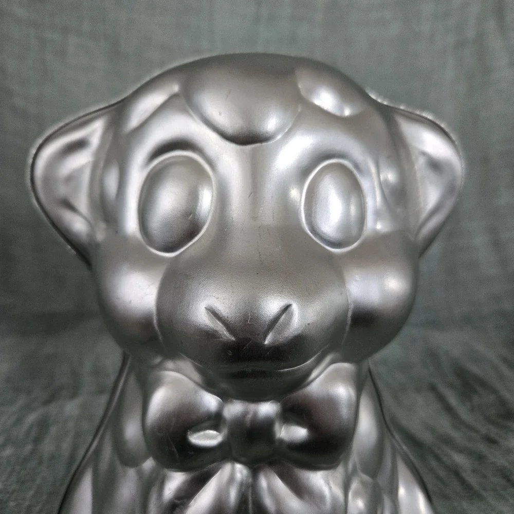 VTG 1974‎ WILTON  Lamb Cake Pans 3D 2 Piece Aluminum Easter Shower Approx 9x7x6